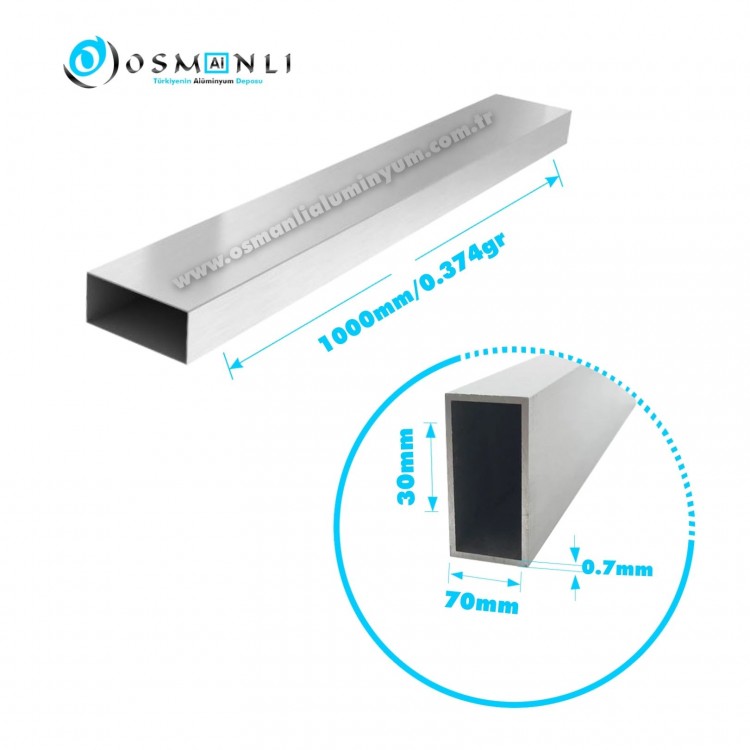 Alüminyum Kutu 30x70x0.7mm